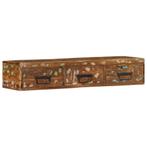 vidaXL Tv-meubel wandmontage 100x30x19 cm massief gerecycled, Huis en Inrichting, Woonaccessoires | Cd- en Dvd-rekken, Verzenden