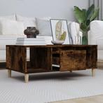 vidaXL Salontafel 90x50x36,5 cm bewerkt hout gerookt, Huis en Inrichting, 50 tot 100 cm, Verzenden, Nieuw, 50 tot 100 cm