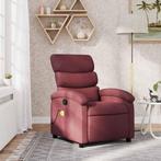 vidaXL Massagestoel verstelbaar stof wijnrood, Huis en Inrichting, Fauteuils, Verzenden, Nieuw