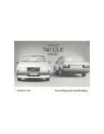 1984 VOLVO 740 GLE DIESEL BIJLAGE INSTRUCTIEBOEKJE, Auto diversen, Handleidingen en Instructieboekjes