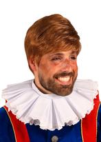 Pietenpruik Pietro Licht-Bruin Stijl Haar, Diversen, Verzenden, Nieuw