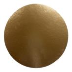 Taartkarton Goud/Wit Ø40cm per stuk, Verzenden, Nieuw