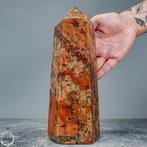 Natuurlijke granaat in veldspaat-matrix met perzik-maanglas, Verzamelen