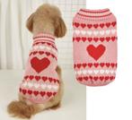 Hondentrui Roze Hartjes voor kleine honden (Truien), Dieren en Toebehoren, Ophalen of Verzenden, Nieuw, Hondenvest