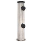 vidaXL Parasolvoet voor Ø38/48 mm stok staal zilverkleurig, Tuin en Terras, Verzenden, Nieuw, Parasolvoet