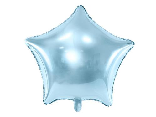 Helium Balllon Ster Lichtblauw Leeg 48cm, Hobby en Vrije tijd, Feestartikelen, Nieuw, Verzenden