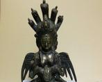 Beeld, Naga Kanya - 22 cm - Brons, Antiek en Kunst