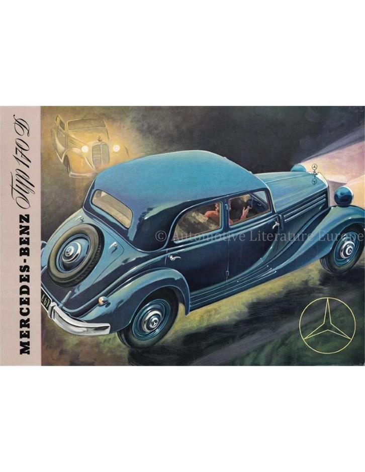 1953 MERCEDES BENZ TYPE 170 D BROCHURE DUITS, Boeken, Auto's | Folders en Tijdschriften