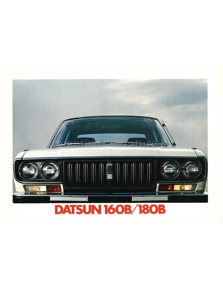1977 DATSUN 160B | 180B BROCHURE NEDERLANDS, Boeken, Auto's | Folders en Tijdschriften, Nissan