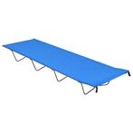 vidaXL Campingbed 180x60x19 cm oxford stof en staal blauw, Caravans en Kamperen, Kampeermeubelen, Verzenden, Nieuw