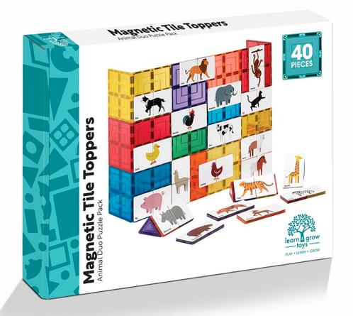 Learn And Grow - Magnetisch constructiespeelgoed Toppers, Kinderen en Baby's, Speelgoed | Overig
