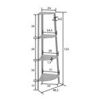 2dekans | tectake - Hoekkast Newbridge 34x34x125cm -, Huis en Inrichting, Ophalen of Verzenden, Zo goed als nieuw
