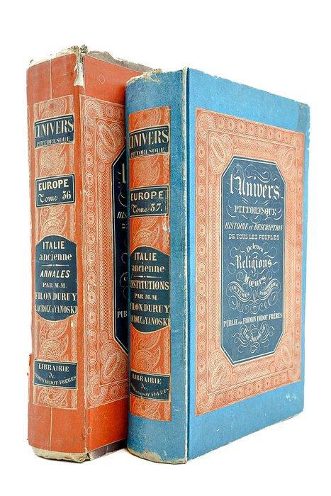 Filon, Duruy, Lacroix & Yanoski - Italie ancienne -, Antiek en Kunst, Antiek | Boeken en Bijbels