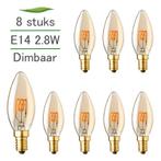 8x E14 LED lamp | Kaarslamp |  2.8W 2000K extra warm dimbaar, Nieuw, Sfeervol, Led-lamp, Minder dan 30 watt