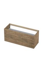 Onderkast INK 2 laden met grepen hout d, Ophalen of Verzenden, Nieuw, Bad