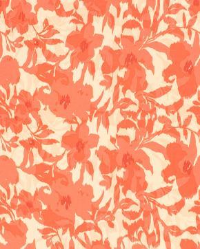 Viscose Satijn Bloemen Zalm Roze, Hobby en Vrije tijd, Stoffen en Lappen, Roze, Nieuw