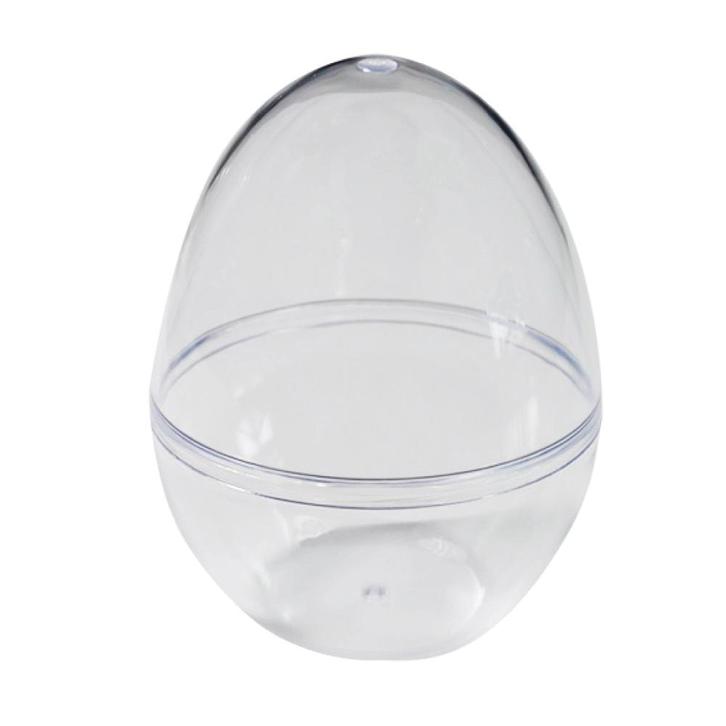 Ei kunststof transparant deelbaar 120 mm per stuk, Hobby en Vrije tijd, Knutselen, Nieuw, Ophalen of Verzenden