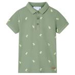 vidaXL Kinderpoloshirt 116 kakikleurig, Verzenden, Nieuw