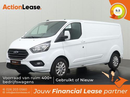 Ford Transit Custom L2 H1 2021 €252 per maand, Auto's, Bestelauto's, Dealer onderhouden, Te koop, Zwart, Handgeschakeld, Financial lease