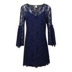 Pinko • donkerblauwe kanten jurk • 38 (IT44), Kleding | Dames, Nieuw, Maat 38/40 (M), Pinko, Verzenden