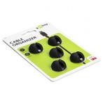 Kabelhouder | Goobay | 1 sleuf (5 stuks, Ø 7.8 mm, Zwart), Verzenden, Nieuw