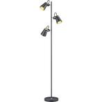 Vloerlamp - E14 Fitting - 3-lichts - Mat Zwart - Aluminium, Huis en Inrichting, Lampen | Vloerlampen, Ophalen of Verzenden, Nieuw