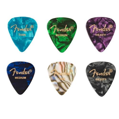 Fender Premium Celluloid plectrums 6 stuks, Muziek en Instrumenten, Instrumenten | Toebehoren, Verzenden