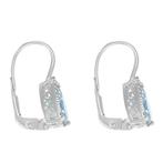 Oorbellen - 18 karaat Witgoud - 2.28ct. tw. Aquamarijn -, Nieuw