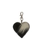 sleutelhanger mini hart zwart 5cm, Verzenden, Nieuw