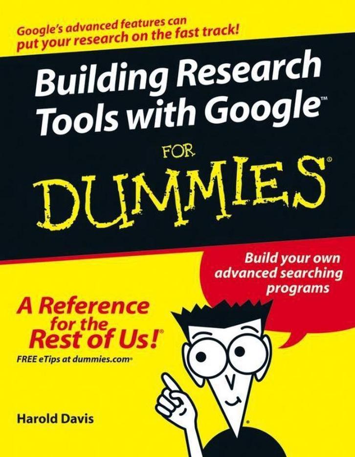 Building Research Tools with Google For Dummies Harold Davis, Boeken, Taal | Engels, Gelezen, Verzenden