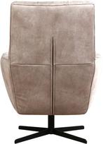 Lichtgrijze leren moderne draaifauteuils - Kenia Leer Light, Huis en Inrichting, Fauteuils, Nieuw, Ophalen of Verzenden, 75 tot 100 cm