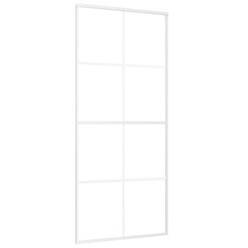 Schuifdeur 90x205 wit glas - Retourdeal! 42% Korting, Doe-het-zelf en Verbouw, Deuren en Horren, Schuifdeur, Nieuw, Binnendeur