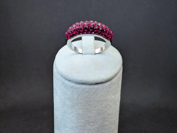 Beeld, Swarovski ring - 2.5 cm - Metaal, Kristal, Antiek en Kunst, Curiosa en Brocante