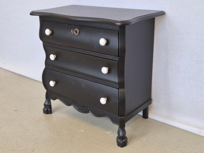 Kast - Eik, Porselein - Gebogen ladenkastje, Antiek en Kunst, Curiosa en Brocante