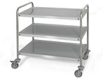 GGM Gastro | Serveerwagen - 800x500mm - met 3 opslagruimtes, Verzenden