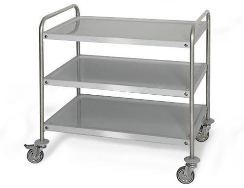 GGM Gastro | Serveerwagen - 800x500mm - met 3 opslagruimtes, Zakelijke goederen, Horeca | Overige, Verzenden