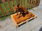 Beeld, Large Fox 67cm 47kg - 49 cm - Gietijzer, Antiek en Kunst