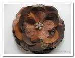 Corsage bloem Peony met clip Bruin Corsage bloem Peony met c, Hobby en Vrije tijd, Ophalen of Verzenden, Nieuw