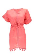 Sarlini kaftan koraalrood (Mooi & Gezond), Verzenden, Nieuw