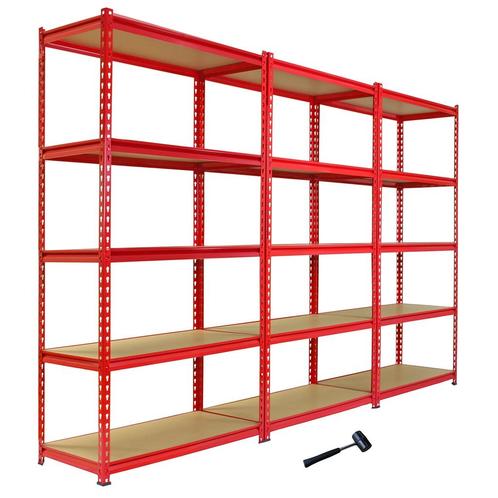 3x Z-Rax Stellingkasten - 183x90x45cm - Rood, Zakelijke goederen, Kantoor en Winkelinrichting | Magazijn, Stelling en Opslag, Verzenden