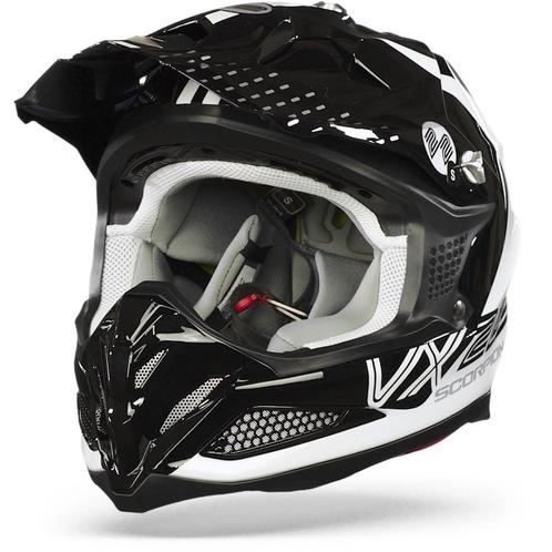 Scorpion VX-22 Air Ares Wit-Zwart-Neon Geel Crosshelm, Motoren, Kleding | Motorhelmen, Offroadhelm, Heren, XS, Nieuw met kaartje