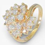 Zonder minimumprijs - Ring - 14 karaat HRD Antwerp, Geel, Nieuw