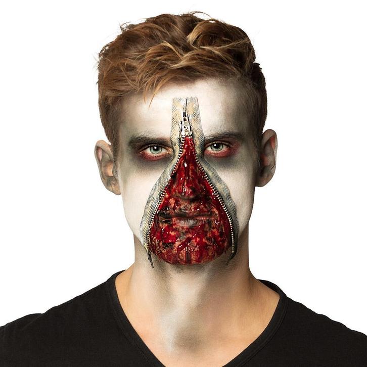 Halloween Schminkset Zombie Rits, Hobby en Vrije tijd, Feestartikelen, Nieuw, Verzenden