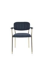 Eetkamerstoel - Roos - Goud/Blauw - House of Rebels, Huis en Inrichting, Stoelen, Verzenden, Nieuw