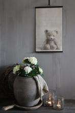 Linnen wandhanger Baby Beertje 60 x 40 cm, Huis en Inrichting, Ophalen of Verzenden, Nieuw