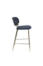 Counter Barkruk 65 cm Mascot Goud/Blauw House of Rebels, Huis en Inrichting, Verzenden, Nieuw