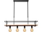 Lucide MILONGA - Hanglamp - 4xE27 - Zwart, Huis en Inrichting, Verzenden, Zo goed als nieuw
