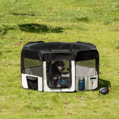 Puppyren - Vrijheid voor dieren - Plaid design - Blauw, Dieren en Toebehoren, Honden-accessoires, Nieuw, Ophalen of Verzenden