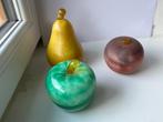 J-P Cinquilli - Presse-papier (3) - Trois fruits - Glas, Antiek en Kunst
