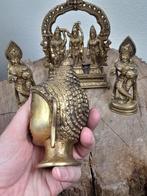 Beeld, Spirituele set: Boeddha, Rama Sita Lakshmana Hanuman, Antiek en Kunst, Kunst | Niet-Westerse kunst